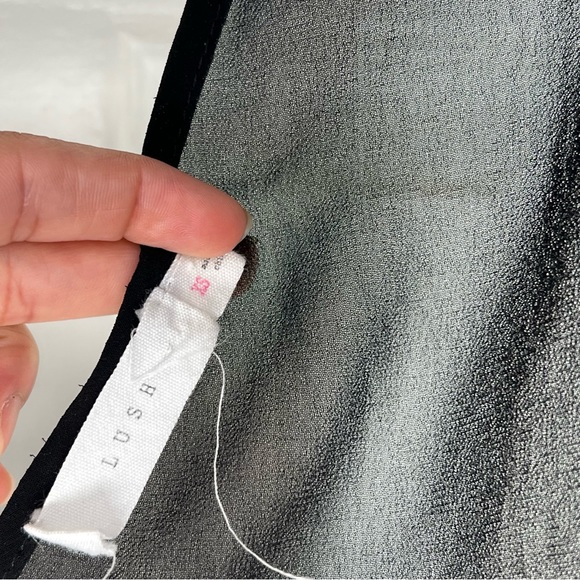 Transparent Embroidered Crop Tank Top With Open Back | Women’s size XS - Picture 3 of 8